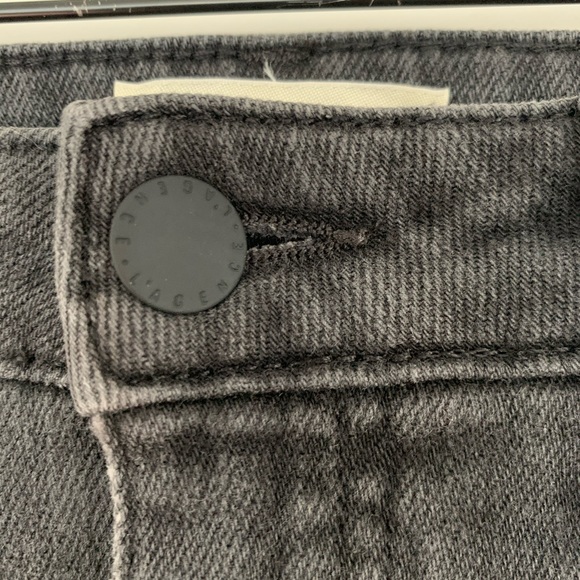 L’agence Audrina straight High Rise vintage black worn destruct Jeans - Picture 13 of 16